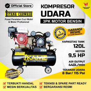 Kompresor Udara IKAME 3 PK Mesin Bensin