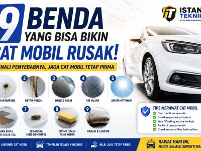 9 Benda yang Bisa Merusak Cat Mobil dan Cara Mencegahnya