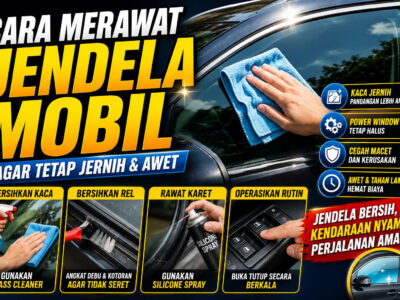 Cara Merawat Jendela Mobil agar Tetap Jernih, Bersih, dan Power Window Awet