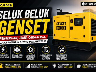 Seluk Beluk Genset: Pengertian, Jenis, Cara Kerja, hingga Tips Memilih Genset yang Tepat