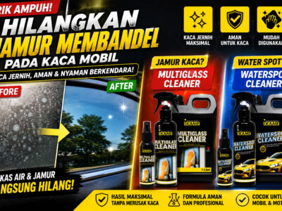 Trik Menghilangkan Jamur Membandel pada Kaca Mobil Tanpa Merusak Permukaan Kaca