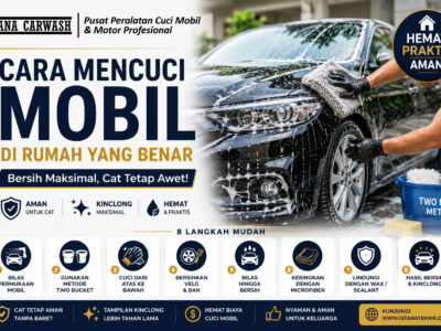 Cara Mencuci Mobil di Rumah dengan Benar Agar Cat Tetap Kinclong